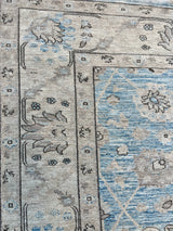 Light Blue Floral Rug