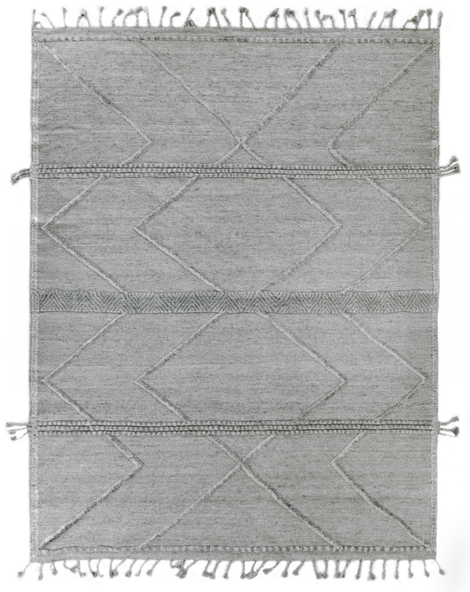 Moroccan Wool Rug — Gray 10' x 13'11