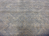 Charcoal High Low Geometric Design Rug