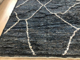 Dark Blue Moroccan Inspired Area Rug