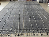 Blue and Grey Rustic Area Rug