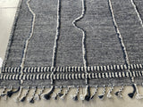 Blue and Grey Rustic Area Rug