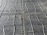 Blue and Grey Rustic Area Rug
