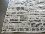 Charcoal and Ivory Squares Area Rug