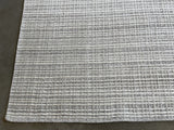 Grey and White Wool Area Rug