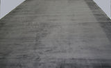 Charcoal High Low Wool Area Rug