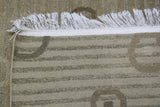 Contemporary Tibetan Style Tan Wool Area Rug