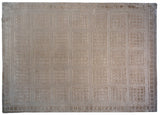 Windowpanes Cut and Loop Tibetan Design Rug