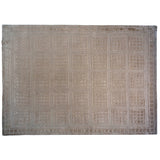 Windowpanes Cut and Loop Tibetan Design Rug