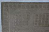 Windowpanes Cut and Loop Tibetan Design Rug