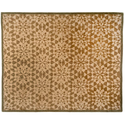 Taupe and Ecru Kaleidoscope Area Rug