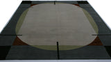 Contemporary Shapes Wool and Silk Area Rug