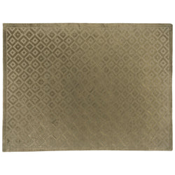 Green High Low Diamonds Area Rug