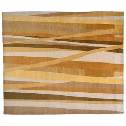 Modern Stripe Tibetan Design Area Rug