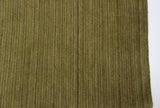 Green, Gold and Beige Stripe Wool Area Rug