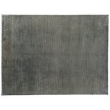 Slate Grey Ribbed Wool Area Rug