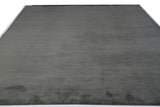 Slate Grey Ribbed Wool Area Rug
