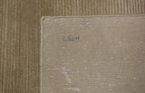 Tan Ribbed Wool Area Rug