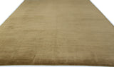 Tan Ribbed Wool Area Rug