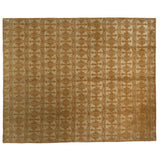 Silver and Gold Floral Area Rug