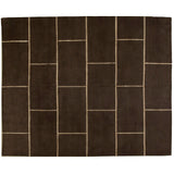 Chocolate Brick Wool and Silk Rug