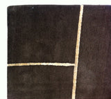 Chocolate Brick Wool and Silk Rug
