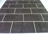 Chocolate Brick Wool and Silk Rug