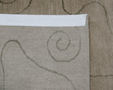 Abstract Doodle Beige and Green Area Rug