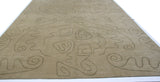 Abstract Doodle Beige and Green Area Rug