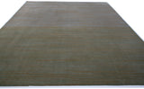 Ochre and Grey Contemporary Stripe Area Rug