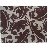 Chocolate and Cream Contemporary Area Rug