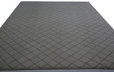 Crossed Lines Cream Wool Area Rug