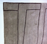Silver and Black Blocks Area Rug