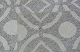 Gray and Ivory Pattern Rug