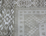 Transitional Grey Wool Area Rug