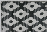 Black and White Pattern Rug