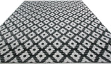 Black and White Pattern Rug