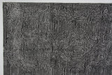 Ripples Hand Tufted Rug in Black and Gray