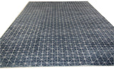Blue All-Over Design Contemporary Rug
