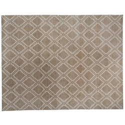 Taupe Moroccan Design Area Rug