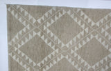 Taupe Moroccan Design Area Rug
