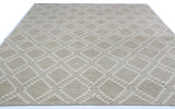 Taupe Moroccan Design Area Rug
