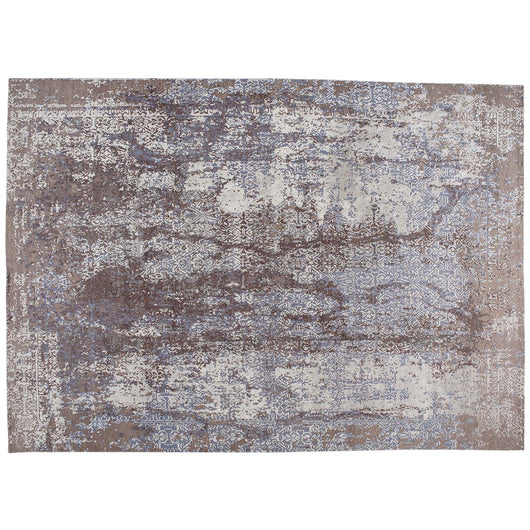 Transitional Blue, Brown and Beige Rug