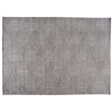Gray Geometric Design Rug