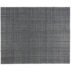 Tufted Grey Area Rug with Turquoise and Gold