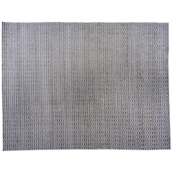 Grey High Low Contemporary Rug