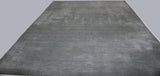 Stripes and Checks Area Rug in Charcoal and Grey