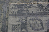 Silver and Beige "Erased" Style Area Rug