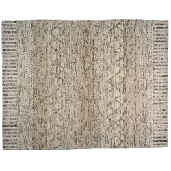 Braided Cream and Grey Area Rug