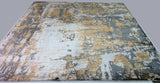 Caramel, Charcoal and Ivory Abstract Area Rug